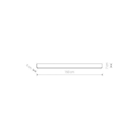 Nowodvorski Plafon Nowodvorski Office 9360 LED lampa sufitowa 1X43W LED grafit 6698186 5903139936095