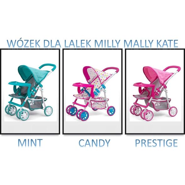 Milly Mally Wózek dla lalek Kate Prestige Mint 6763483 5901761125603