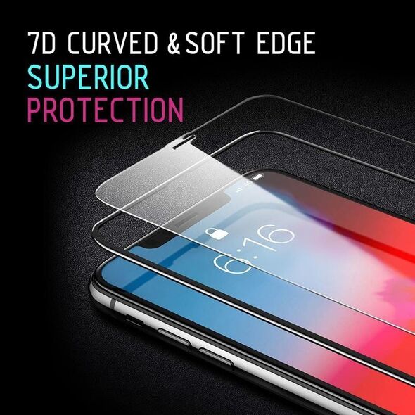 Crong Crong 7D Nano Flexible Glass - Szkło hybrydowe 9H na cały ekran Nokia 3.1 uniwersalny 6770569 5907731981125