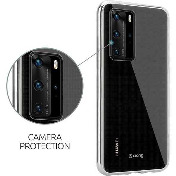 Crong Crong Crystal Slim Cover - Etui Huawei P40 (przezroczysty) uniwersalny 6770830 5907731983921
