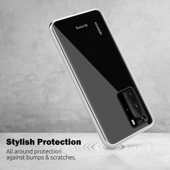 Crong Crong Crystal Slim Cover - Etui Huawei P40 (przezroczysty) uniwersalny 6770830 5907731983921