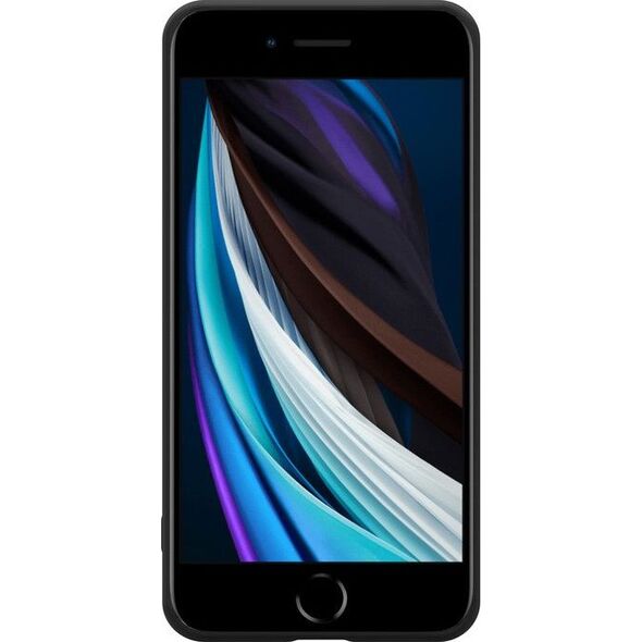 Crong Crong Color Cover - Etui iPhone SE 2020 / 8 / 7 (czarny) uniwersalny 6770839 5907731984072