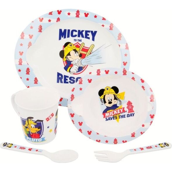 Disney Mickey Mouse - Duży zestaw naczyń do mikrofali (5 szt) uniwersalny 6772103 8412497440795