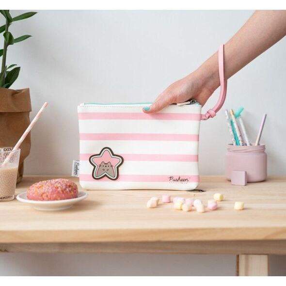 Piórnik Pusheen Pusheen - Rose Collection kosmetyczka (23 x 16,5 x 2,5 cm) uniwersalny 6785665 8435497228316
