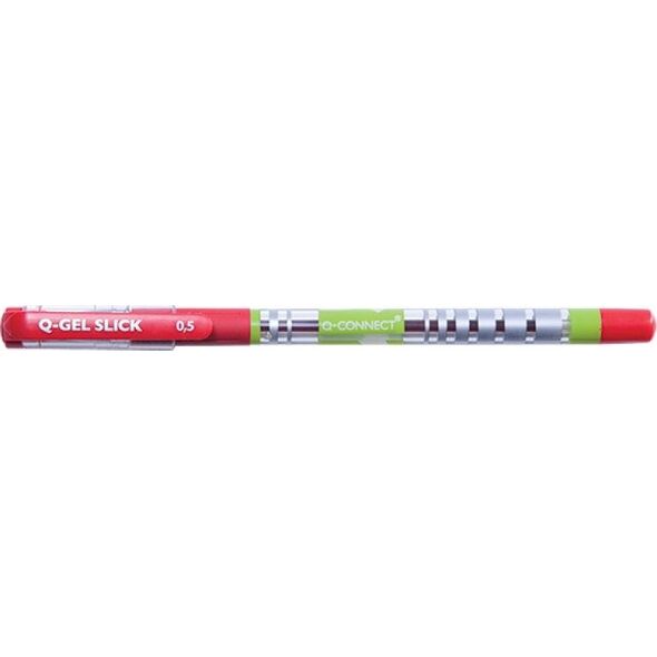 Q-Connect Długopis żelowo-fluidowy Q-CONNECT 0,5mm, czerwony 6793559 5705831144804