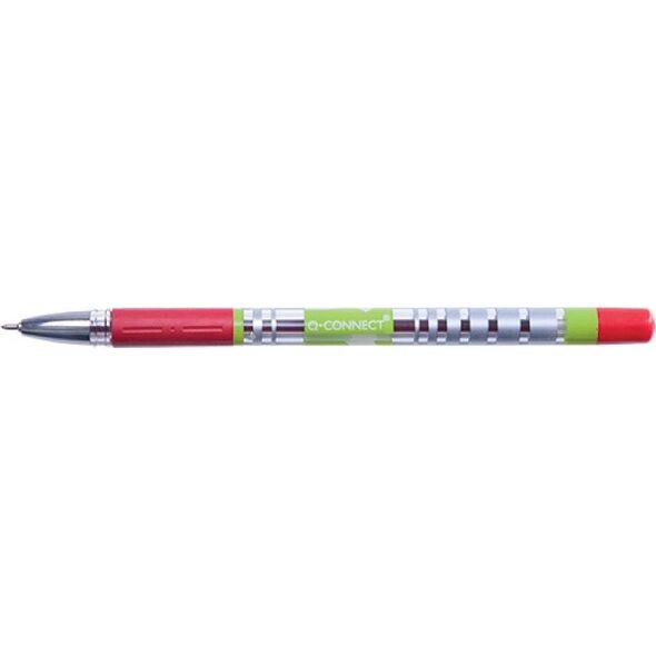 Q-Connect Długopis żelowo-fluidowy Q-CONNECT 0,5mm, czerwony 6793559 5705831144804