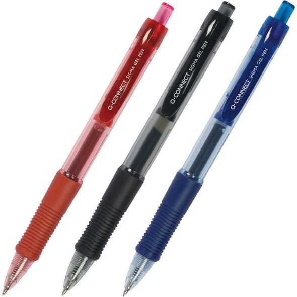 Q-Connect Długopis automatyczny żelowy Q-CONNECT 0,5mm (linia), niebieski 6793563 5705831003828