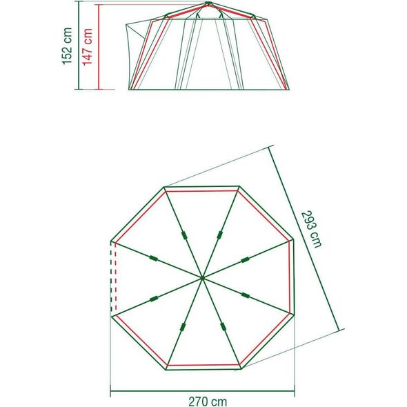 Namiot turystyczny Coleman Octagon Small 2 6796065 3138522113049