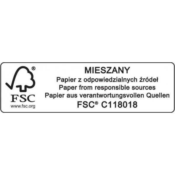 Donau Teczka z gumką DONAU Life, Karton, A4, 500gsm, 3-skrz., niebieski 6801897 5901503611722