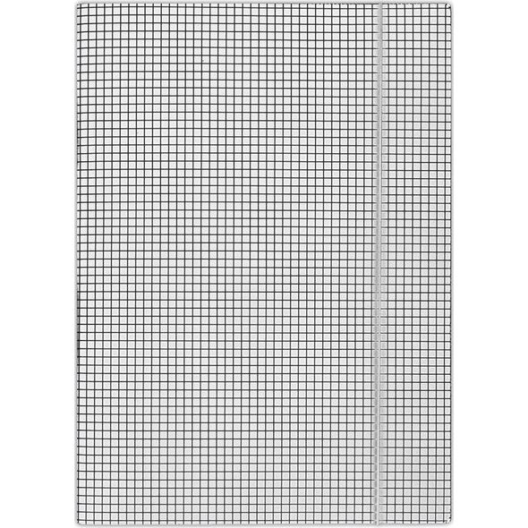 Donau Teczka z gumką DONAU, karton, A4, 400gsm, 3-skrz., biała w kratę 6801904 5901498052470