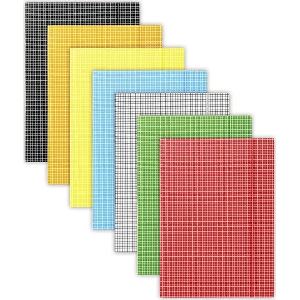 Donau Teczka z gumką DONAU, karton, A4, 400gsm, 3-skrz., czerwona w kratę 6801906 5901498052456