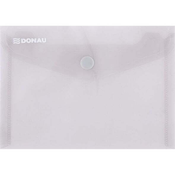 Donau Teczka kopertowa DONAU zatrzask, PP, A6, 180mikr., dymna 6801912 5901498049302