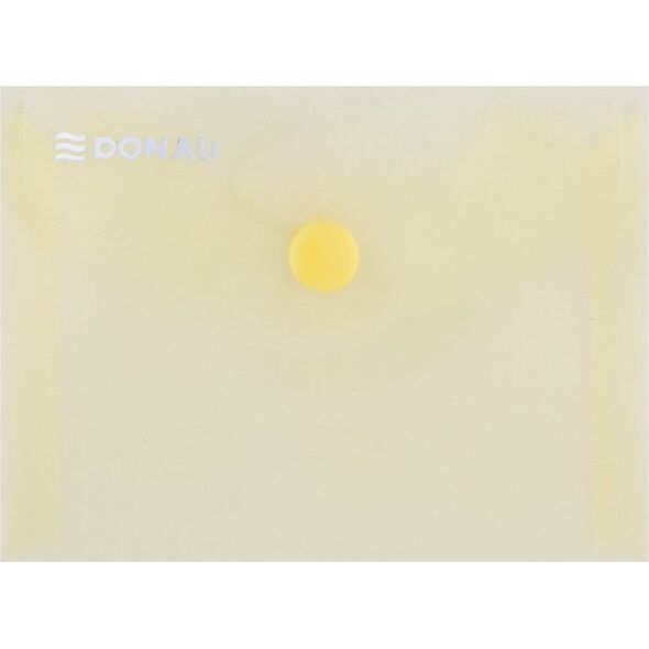 Donau Teczka kopertowa DONAU zatrzask, PP, A7, 180mikr., żółta 6801913 5901498048695