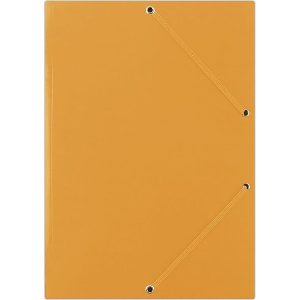 Donau Teczka z gumką DONAU, karton, A4, 400gsm, 3-skrz., pomarańczowa 6801925 5901498004615