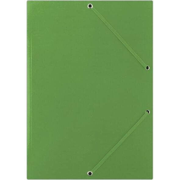 Donau Teczka z gumką DONAU, karton, A4, 400gsm, 3-skrz., zielona 6801926 5901498004554