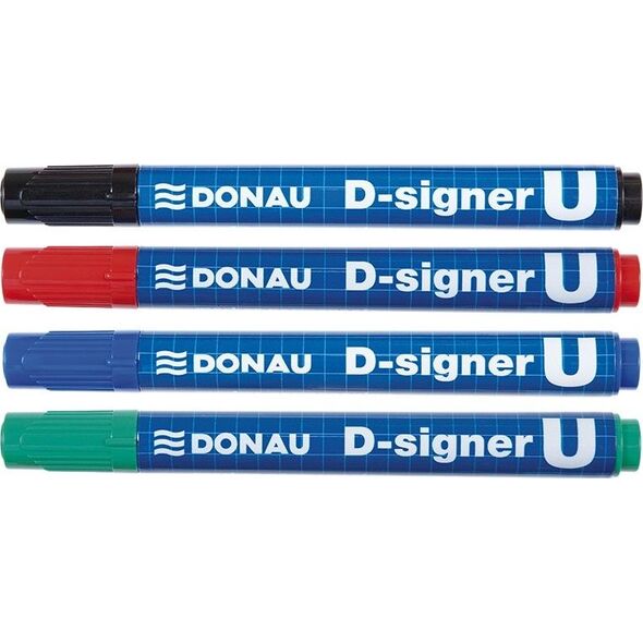 Donau Marker permanentny DONAU D-Signer U, okrągły, 2-4mm (linia), niebieski 6802075 5901498010678