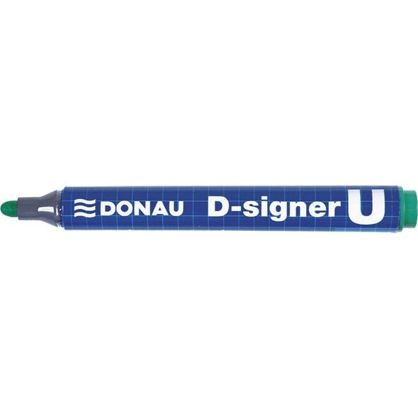 Donau Marker permanentny DONAU D-Signer U, okrągły, 2-4mm (linia), zielony 6802076 5901498010630