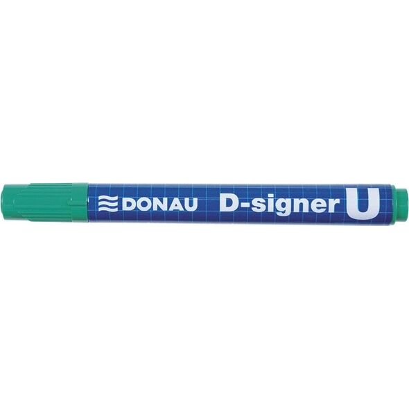 Donau Marker permanentny DONAU D-Signer U, okrągły, 2-4mm (linia), zielony 6802076 5901498010630