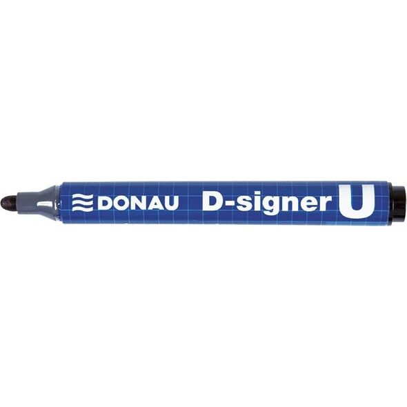 Donau Marker permanentny DONAU D-Signer U, okrągły, 2-4mm (linia), czarny 6802078 5901498010555