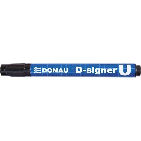 Donau Marker permanentny DONAU D-Signer U, okrągły, 2-4mm (linia), czarny 6802078 5901498010555