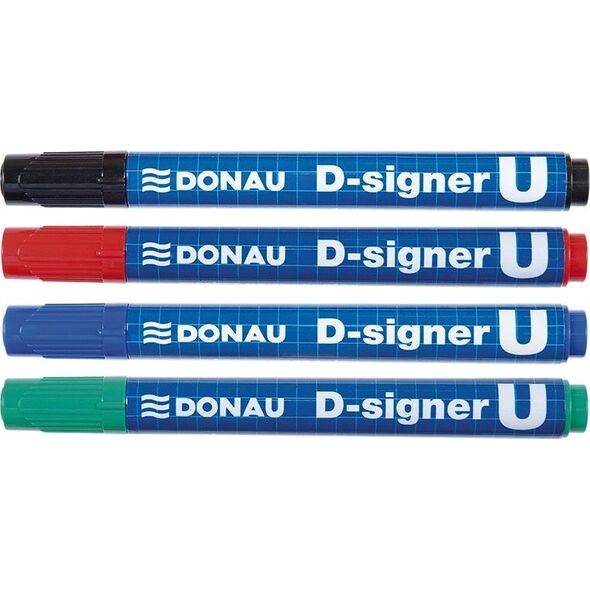 Donau Marker permanentny DONAU D-Signer U, okrągły, 2-4mm (linia), czarny 6802078 5901498010555