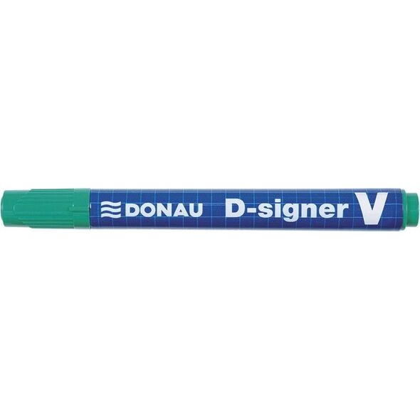 Donau Marker permanentny DONAU D-Signer V, ścięty, 1-4mm (linia), zielony 6802080 5901498010470