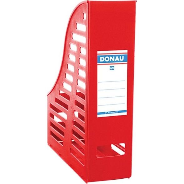 Donau Pojemnik ażurowy na dokumenty DONAU, PP, A4, składany, czerwony 6802215 5901498026617