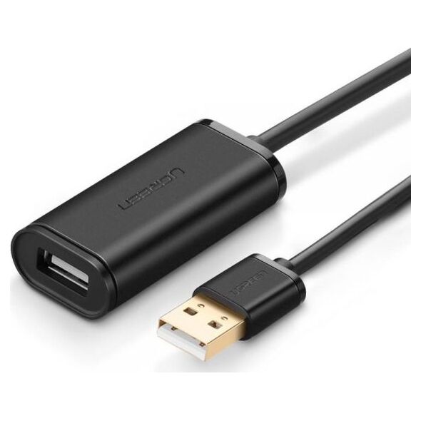 Kabel USB Ugreen USB-A - USB-A 5 m Czarny (UGR402BLK) 6859429 6957303813193