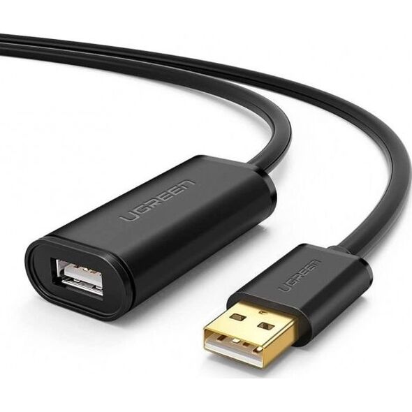 Kabel USB Ugreen USB-A - USB-A 5 m Czarny (UGR402BLK) 6859429 6957303813193