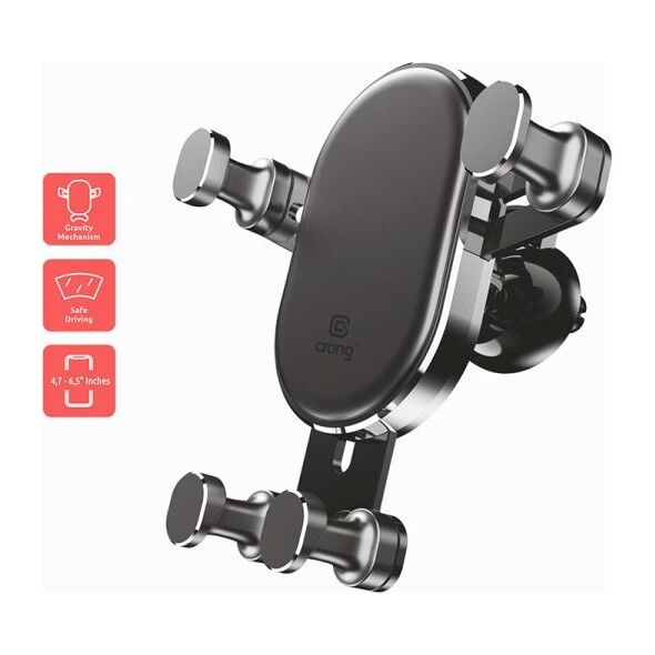 Crong Uchwyt grawitacyjny do samochodu Gravity Auto-Lock CRG-CH5-BLK 6865246 5907731984386