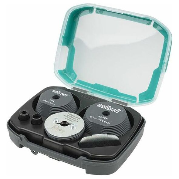 Wolfcraft Zestaw 3 adapterów do powiększania otworów, Wolfcraft 6869783 4006885595309