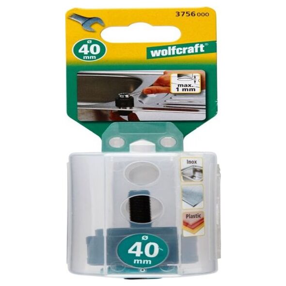 Wolfcraft Wycinak otworów pod krany Wolfcraft - 40 mm (1 4/7”) 6869788 4006885375604