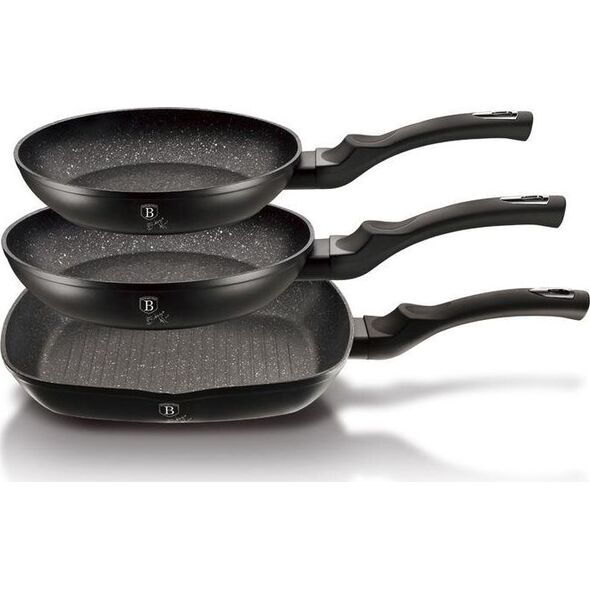 Patelnia Berlinger Haus wok Metallic Line 20 24 28cm 3szt. 6881378 5999108407543