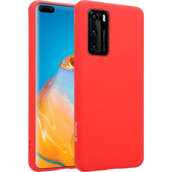 Crong Crong Color Cover etui plecki na Huawei P40 (czerwony) 6937620 5907731984799
