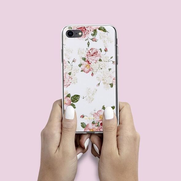 Crong Crong Flower etui ochronne na iPhone SE 2020 / 8 / 7 (wzór 02) 6937768 5907731984935