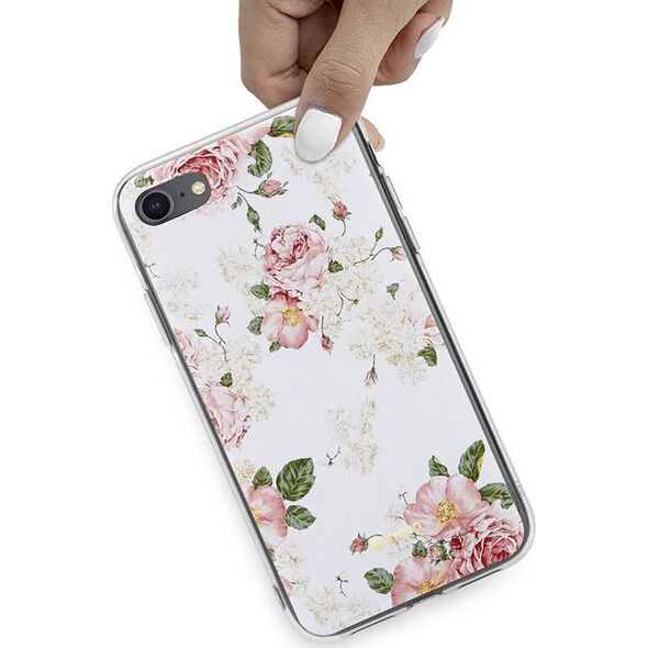 Crong Crong Flower etui ochronne na iPhone SE 2020 / 8 / 7 (wzór 02) 6937768 5907731984935