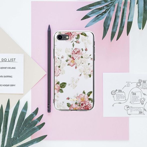 Crong Crong Flower etui ochronne na iPhone SE 2020 / 8 / 7 (wzór 02) 6937768 5907731984935