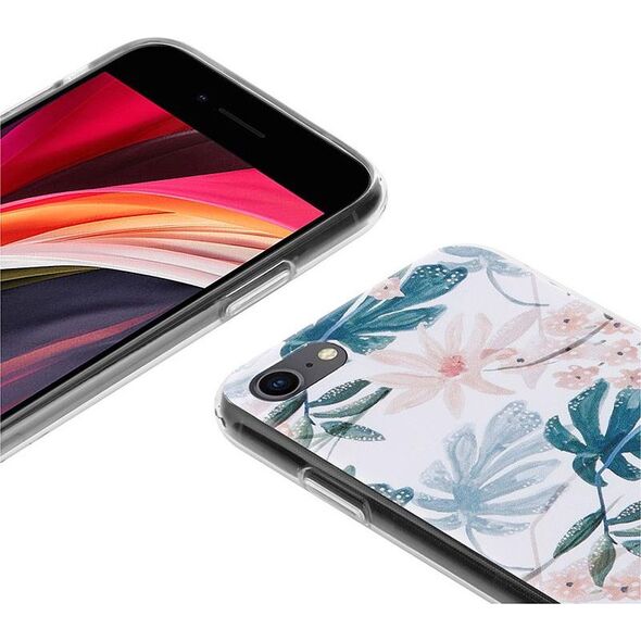 Crong Crong Flower etui ochronne na iPhone SE 2020 / 8 / 7 (wzór 01) 6937769 5907731984928