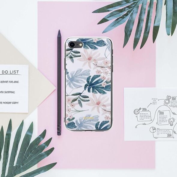 Crong Crong Flower etui ochronne na iPhone SE 2020 / 8 / 7 (wzór 01) 6937769 5907731984928