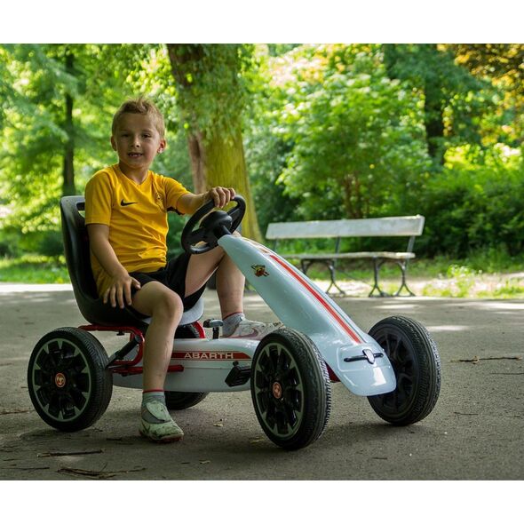 Milly Mally Milly Mally Gokart na pedały Abarth White 7079208 5901761125795