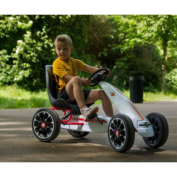 Milly Mally Milly Mally Gokart na pedały Abarth White 7079208 5901761125795