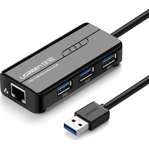 HUB USB Ugreen 1x RJ-45  + 3x USB-A 3.0 (20265) 7135218 6957303822652