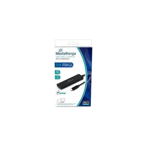 HUB USB MediaRange 4x USB-A 3.0 (MRCS508) 7181435 4260459615026