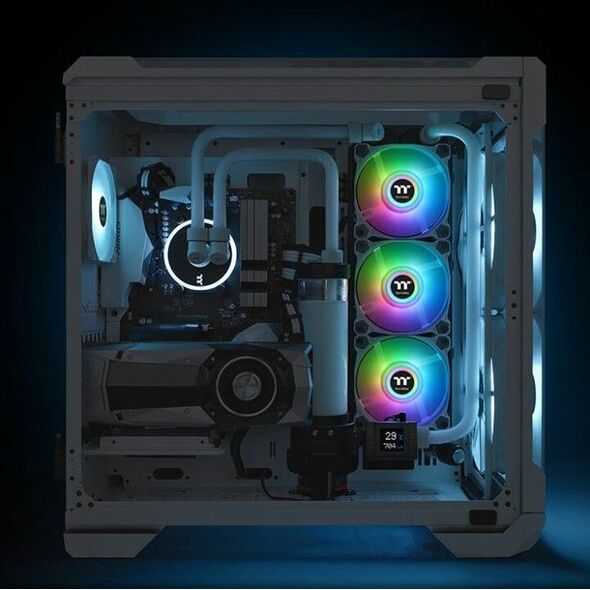 Wentylator Thermaltake Pure Duo 12 ARGB 2-pack Białe (CL-F097-PL12SW-A) 7183370 4713227524162