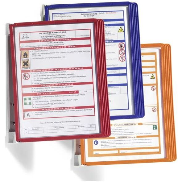 Durable Zestaw 5 paneli informacyjnych na ścianę Vario Durable czerwony 7230736 4005546506487
