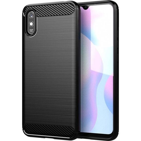 Etui XIAOMI REDMI 9A Pancerne Carbon czarne (92911) - om-49398 7275039 5904161113799