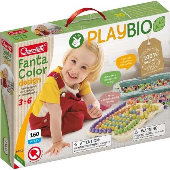 Quercetti Zestaw kreatywny Playbio Fantacolor design 7287846 79005809037