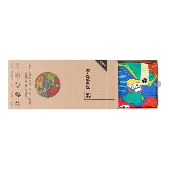 Respilon R-Shield Parrots komin z nanowłókna antysmogowy, antywirusowy, antyalergiczny, antybakteryjny EAN 8594190530574 7291609 8594190530574
