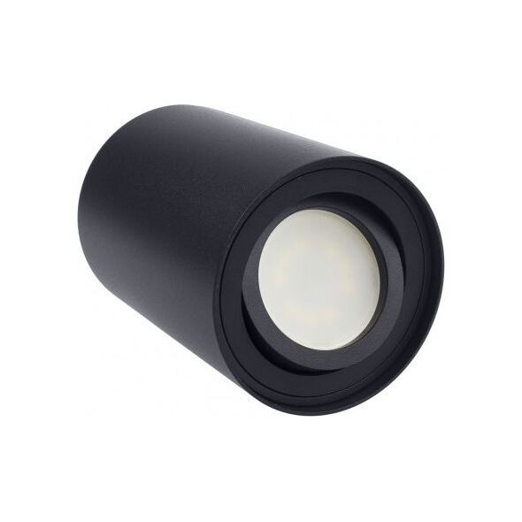 Lampa sufitowa Maclean Punktowa oprawa natynkowa halogenowa GU10 MCE422 B, kolor czarny, 80x115mm, okrągła, aluminiowa 7291633 5902211118732