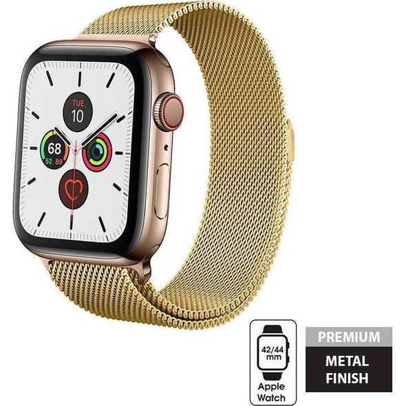 Crong Pasek ze stali nierdzewnej Crong Milano Steel do Apple Watch 42/44 mm złoty 7315725 5907731986267